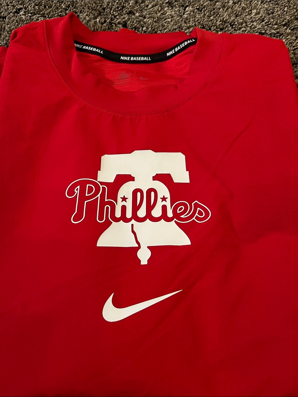 Nike Red Phillies Logo Shirt. Dri Fit. Medium I think. men. Excellent condition